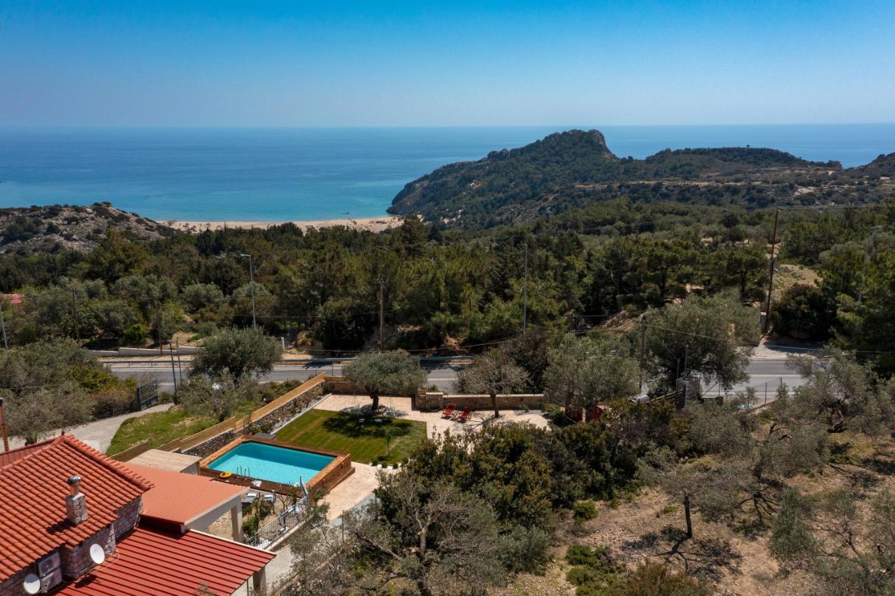 Sea Rock Villa Rodos Archangelos  Buitenkant foto